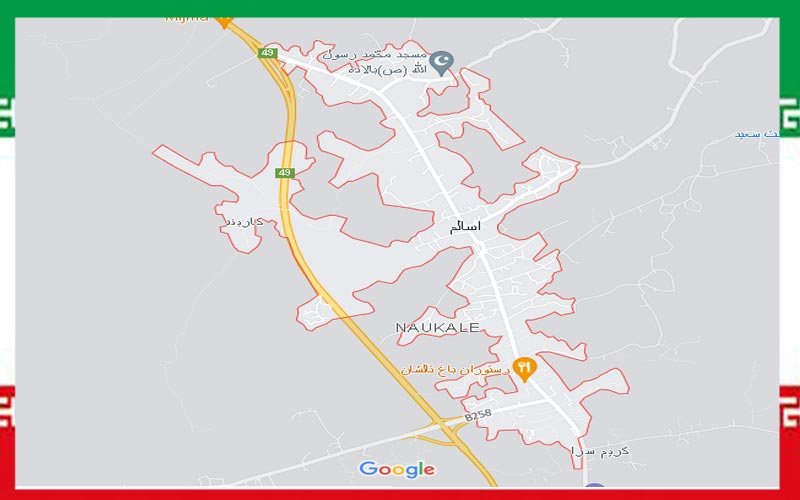 نقشه اسالم، شهر اسالم روی نقشه گوگل