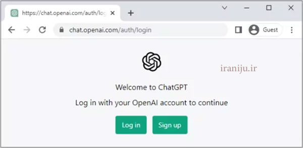ورود به سایت ChatGPT