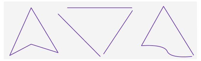 تعریف مثلث با شکل