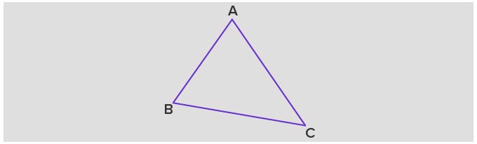 نمونه ای از شکل یک مثلث