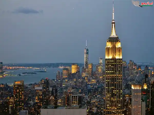 تصویری زیبا از نیویورک در شب