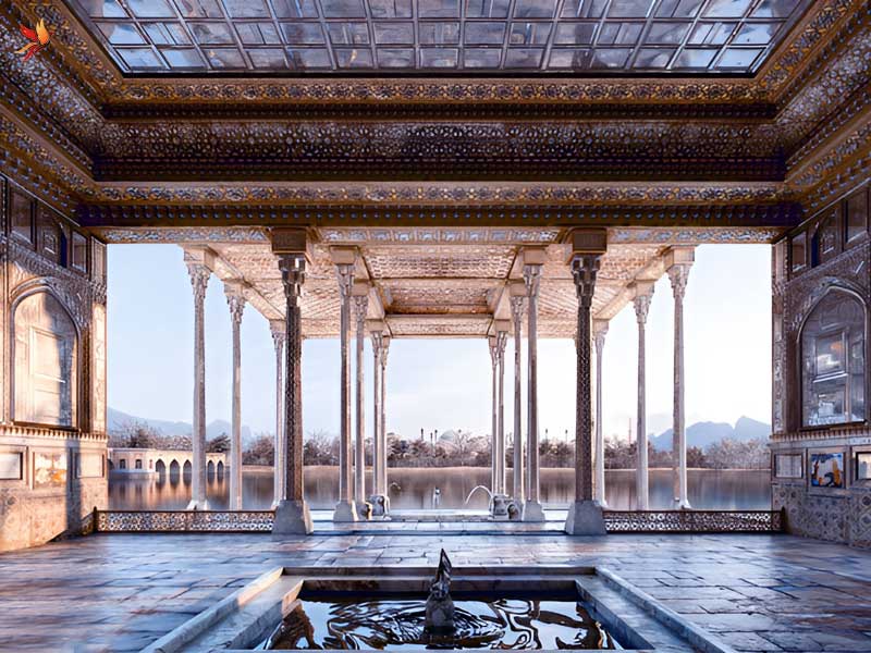 نمای زیبای آثار تاریخی اصفهان 