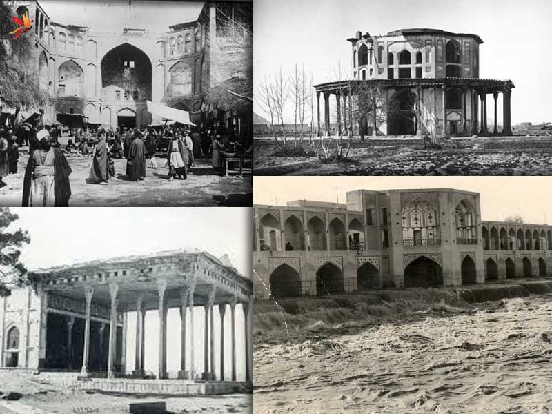 نمای قدیم شهر تاریخی اصفهان 