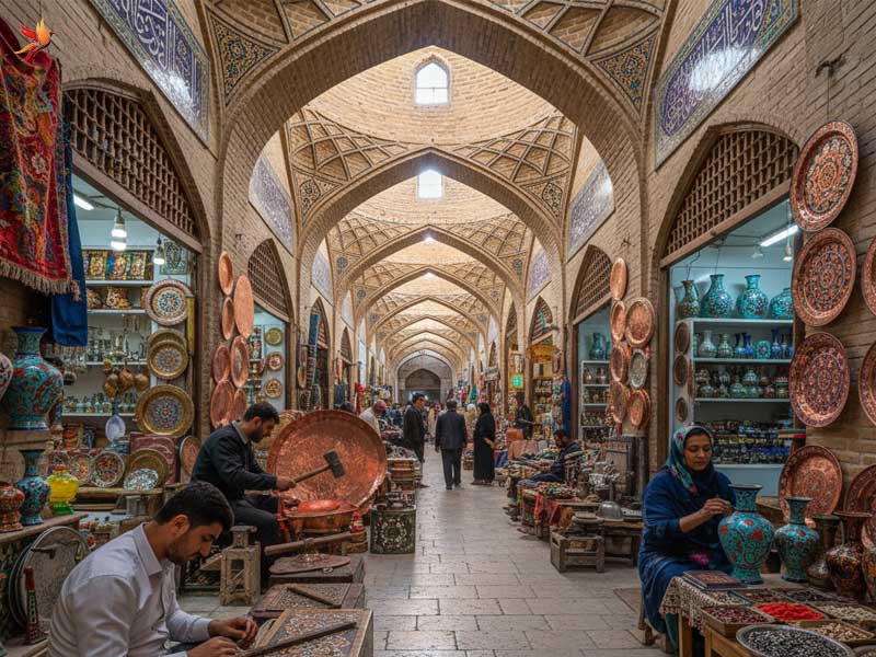 بازار سنتی اصفهان و هنرهای رایج 