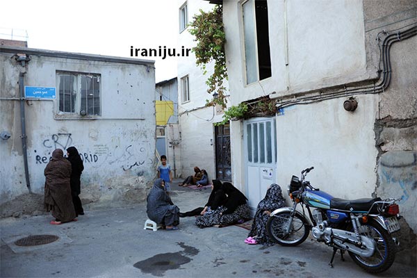 کوچه و خیابن های نعمت آباد در تهران 