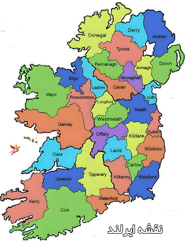 نقشه ایرلند