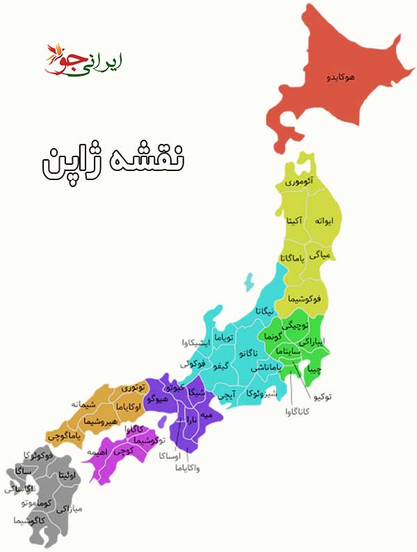 نقشه ژاپن