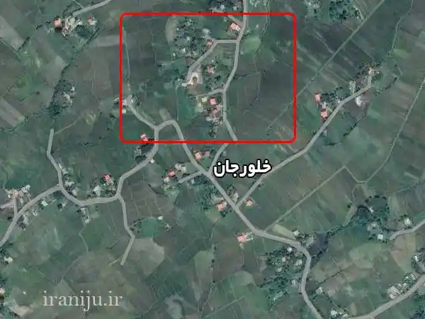 نقشه هوایی روستای خلورجان