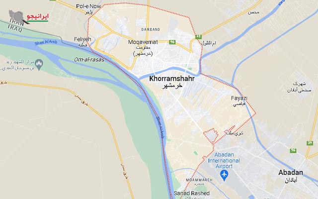 لوکیشن خرمشهر روی نقشه گوگل مپ