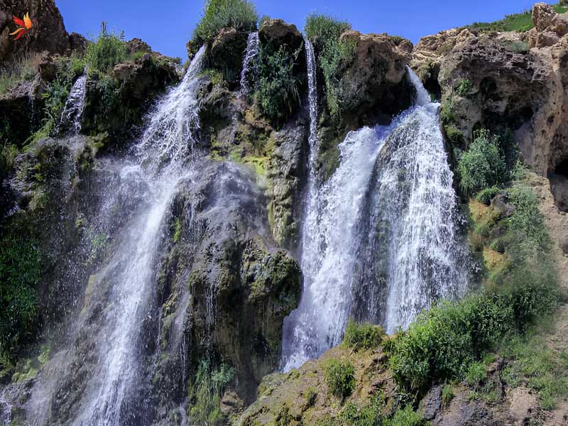 آبشار شیخ علی خان در شهرستان کوهرنگ