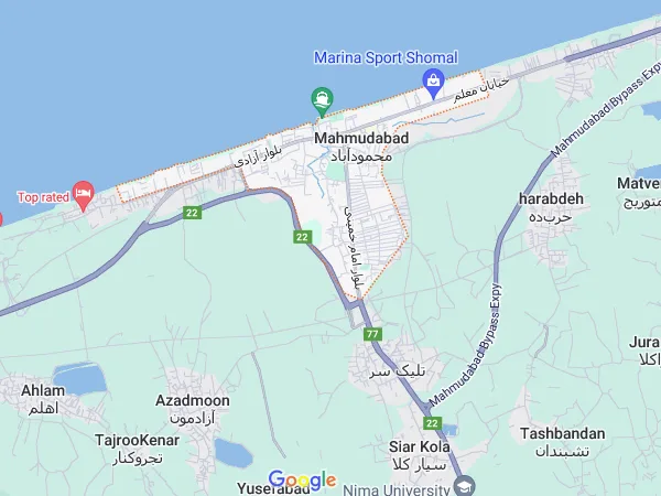 لوکیشن محمود آباد روی نقشه گوگل