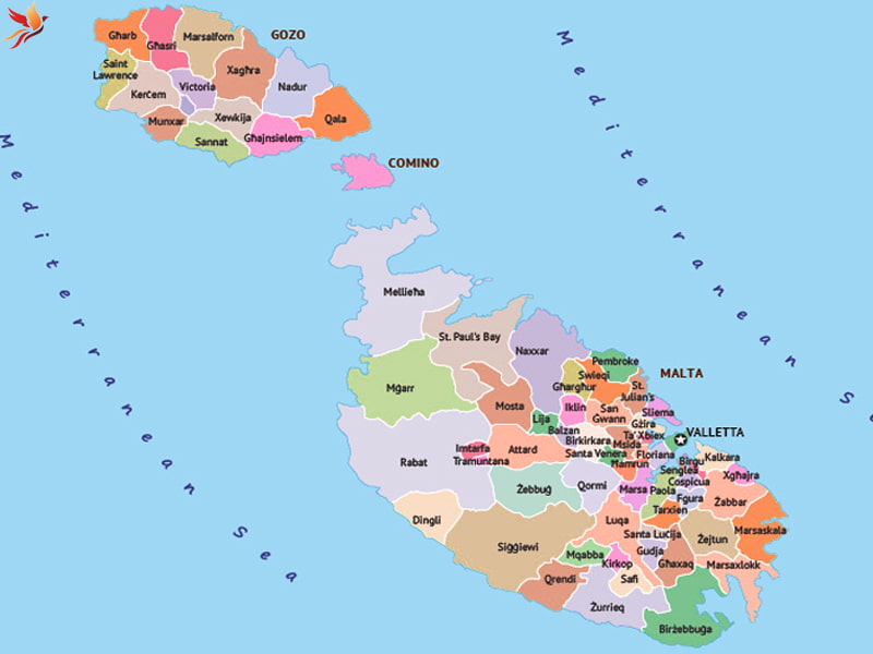 نقشه کشور مالتا