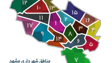 مناطق شهرداری مشهد