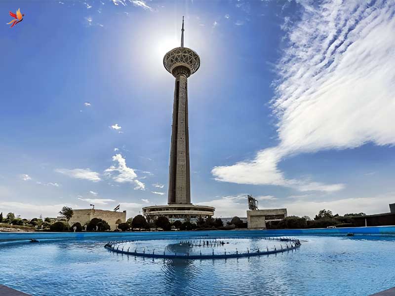 نمای برج میلاد تهران