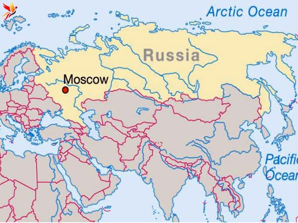 نقشه شهر مسکو