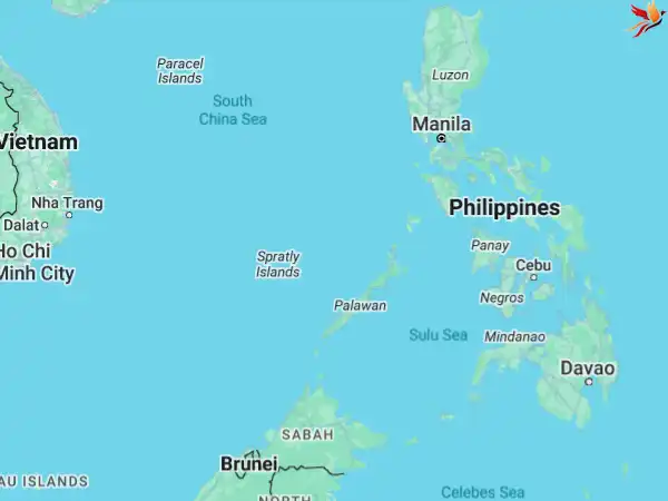 لوکیشن فیلیپین روی نقشه گوگل