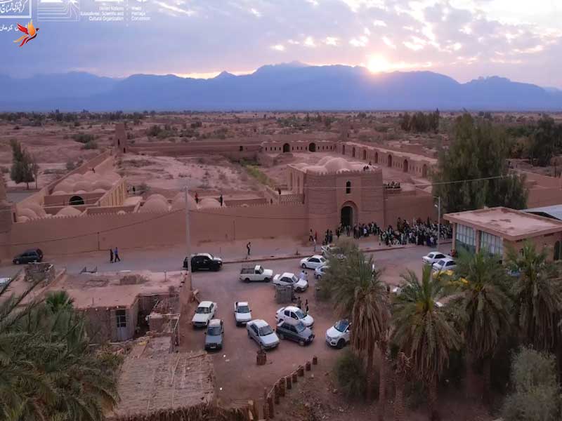 نمایی کلی از روستای شفیع آباد شهداد