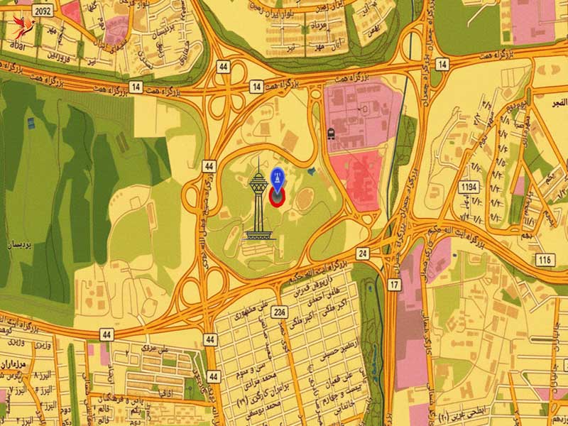 دسترسی و موقعیت جغرافیایی شهربازی برج میلاد 