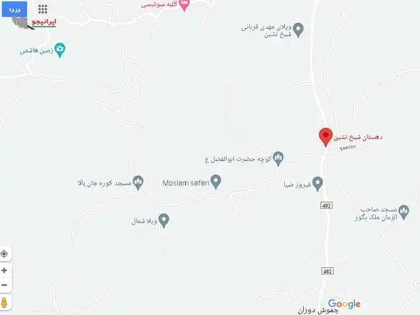 لوکیشن شیخ نشین روی نقشه گوگل مپ