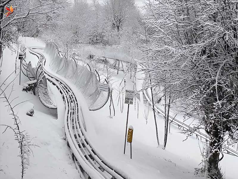 امکان سورتمه سواری در تالش در تمام فصول سال 