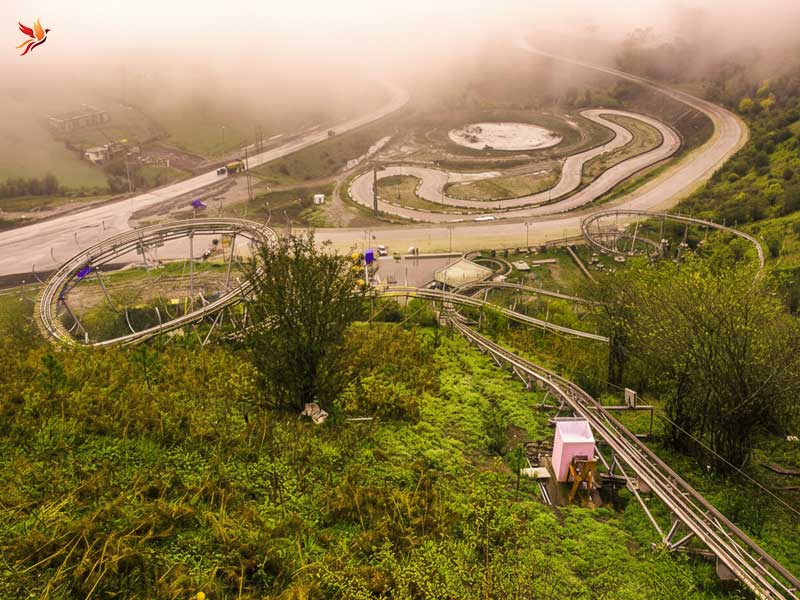 مسیر سورتمه ریلی تالش 