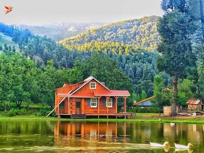 اقامت در کلبه های چوبی در طبیعت سبز تالش 